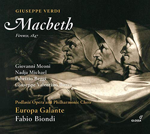 Verdi (1813-1901) - Macbeth : Fabio Biondi / Europa Galante, Meoni, N.Michael, Bezzi, Buzza, etc (2017 Stereo)(2CD) - Import 2 CD