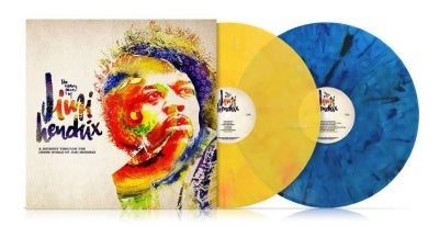 Various Artists - Many Faces Of Jimi Hendrix - Import Yellow With Blue Marbled Vinyl 2 LP Record