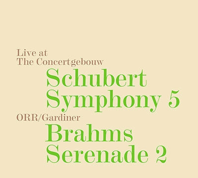 Orchestre Revolutionnaire et Romantique - Symphony 5 / Serenade 2 - Import CD