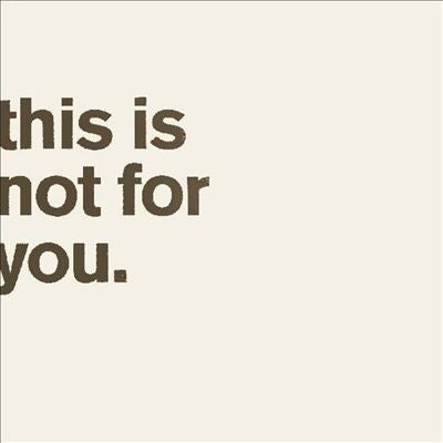Matthew Bourne - This Is Not For You - Import Vinyl LP Record