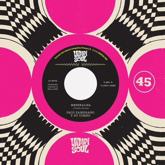 Paco Zambrano Y Su Combo / Traffic Sound - Meshkalina (Splatter Vinyl) - Import Vinyl 7 inch Single Record
