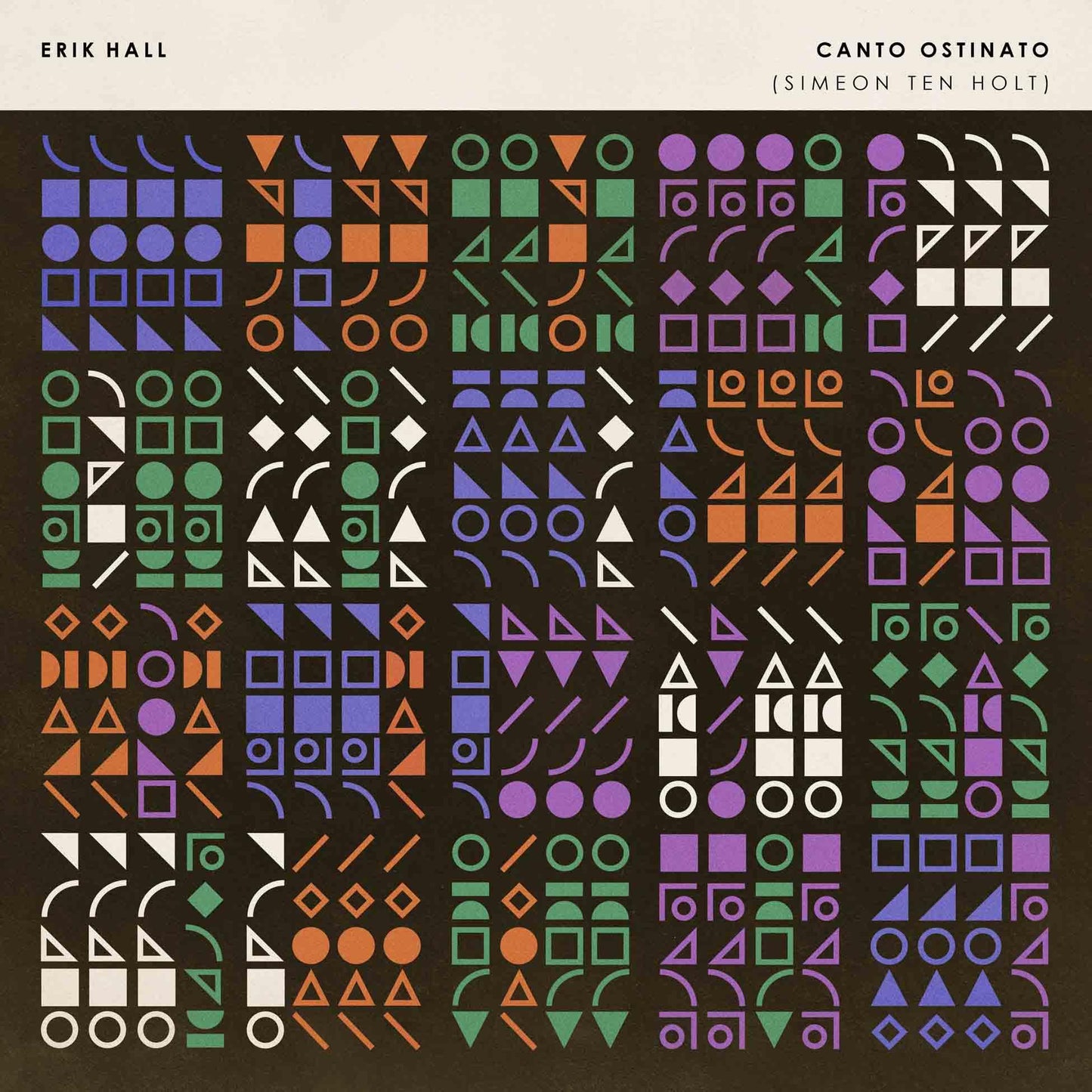 Erik Hall - Canto Ostinato - Import Vinyl LP Record