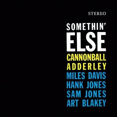 Cannonball Adderley - Somethin Else - Import Crystal Clear Vinyl LP Record