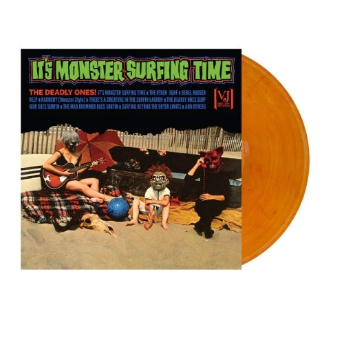The Deadly Ones - It's Monster Surfing Time - Import Bloody Pumpkin Vinyl LP Record Limited Edition