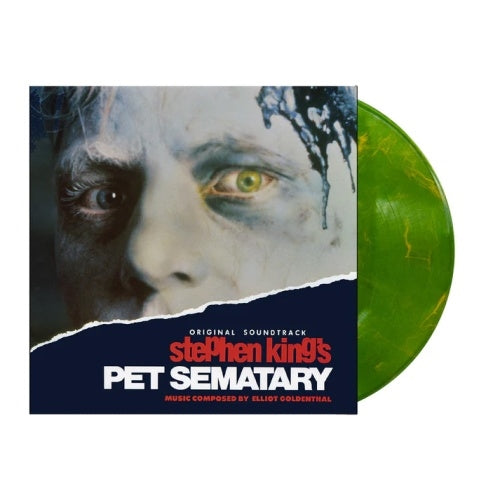 Elliot Goldenthal - Stephen King's Pet Sematary - Import Neon Green With Orange Swirl Dead Catseye Vinyl LP Record