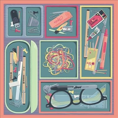 Justin Karas - A Little To The Left - Import Vinyl LP Record Tidy Taupe Vinyl