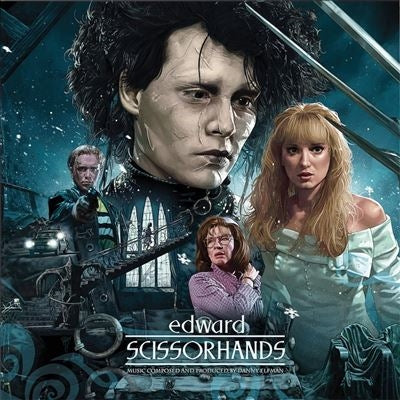 Danny Elfman - Edward Scissorhands - Import Blue & White With Purple Splatter Vinyl LP Record