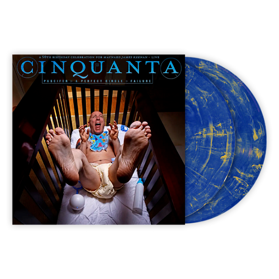 Puscifer 、 A Perfect Circle 、 Failure - Cinquanta Live - Import Clear Blue Vinyl with White Swirl Vinyl 2 LP Record
