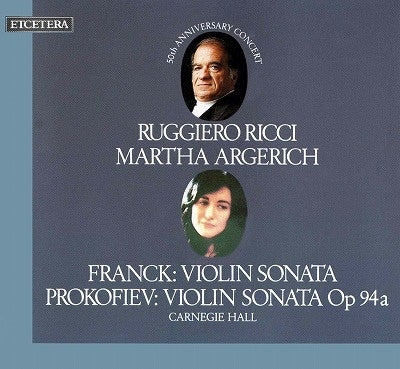 Franck, Cesar (1822-1890) - Violin Sonata: Ricci(Vn)Argerich(P)+prokofiev: Sonata, 2, Etc - Import CD