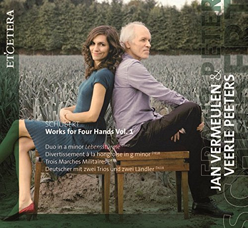 Schubert (1797-1828) - Piano Works for 4 Hands Vol.1 : Jan Vermeulen, Veerle Peeters(Fp) - Import CD