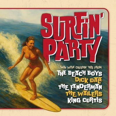 Various Artists - Surfin Party - Import 180g Crystal Clear & Solid Blue Vinyl LP Record Limited Edition