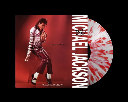 Michael Jackson - Bad Tour 87 - Import White / Red Splatter Vinyl LP Record