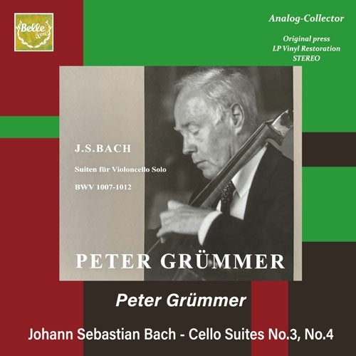 Peter Grummer - Bach, Johann Sebastian:Cello Suites Nos.3, 4 - Import CD