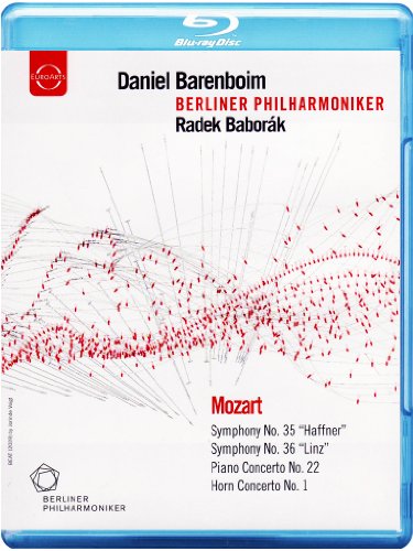Mozart (1756-1791) - Symphonies Nos.35, 36, Piano Concerto No.22, Horn Concerto No.1 : Barenboim / Berlin Philharmonic, Baborak(Hr) - Import Blu-ray Disc