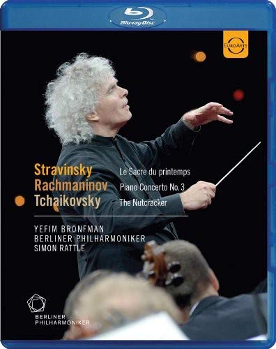 Stravinsky (1882-1971) - Stravinsky Le Sacre du Printemps, Rachmaninov Piano Concerto No, 3, Tchaikovsky : Bronfman(P), Rattle / Berlin Philharmonic (2009) - Import Blu-ray Disc