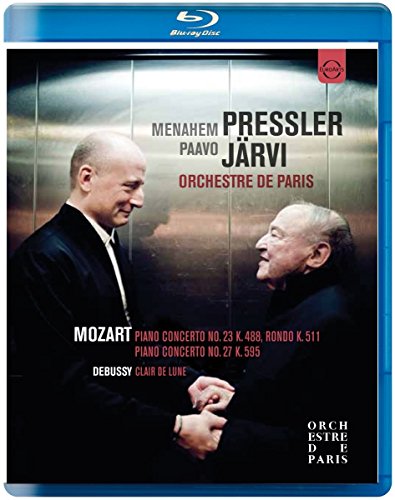 Mozart (1756-1791) - Piano Concertos Nos.23, 27, Rondo : Pressler(P)Paavo Jarvi / Paris Orchestra - Import Blu-ray Disc
