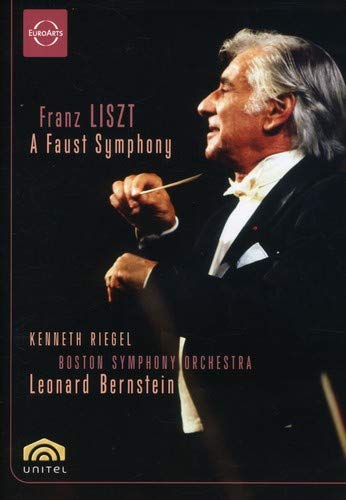 Liszt (1811-1886) - Faust Symphony : Bernstein / Boston Symphony Orchestra, Riegel(T) - Import DVD