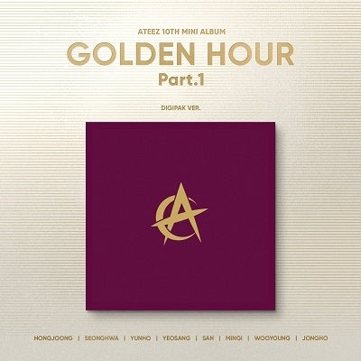 Ateez - 10Th Mini Album: Golden Hour: Part.1 (Digipak Ver.)(Random Cover) - Import CD