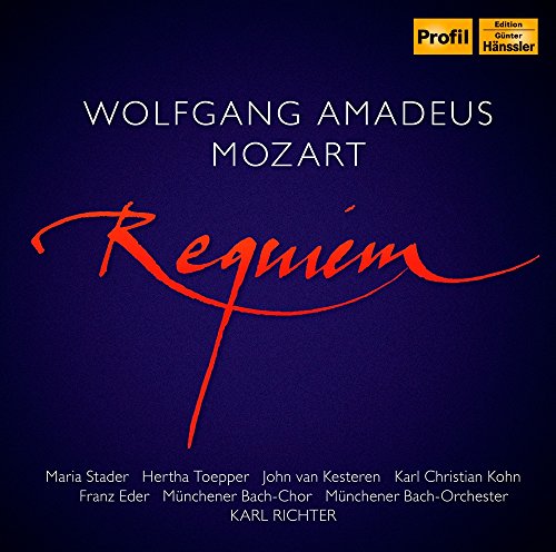 Mozart (1756-1791) - Requiem : Karl Richter / Munich Bach Orchestra & Choir, Stader, Topper, Kesteren, Kohn - Import CD
