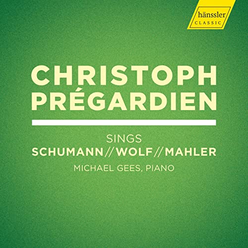 Mahler (1860-1911) - Lieder Eines Fahrenden Gesellen, Etc: Pregardien(T)Gees(P)+schumann: Liederkreis Op, 39, H.wolf - Import 2 CD