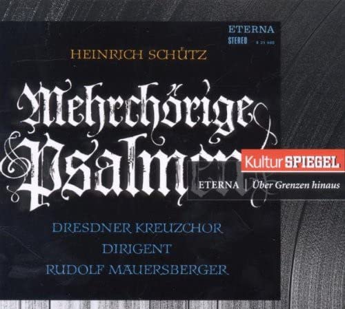 Schutz, Heinrich (1585-1672) - Psalmen Davids : Mauersberger / Kreuzchor Dresden - Import CD