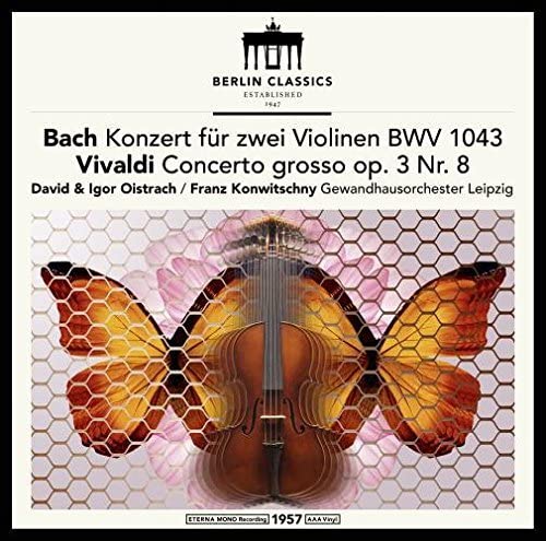 Bach (1685-1750) - J.S.Bach Double Concerto, Vivaldi Concerto Op.3-8 : David Oistrakh, Igor Oistrakh(Vn)Franz Konwitschny / Gewandhaus Orchestra - Import LP Record