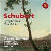 David Zinman - Schubert: Symphonies No.3, No.4 - Import CD