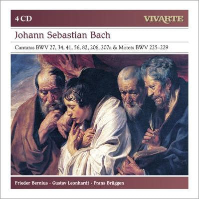 Frieder Bernius, Gustav Leonhardt, Frans Bruggen - J.S.Bach: Cantatas BWV.27, BWV.34, BWV.41, BWV.56, BWV.82, BWV.206, BWV.207a, Motets BWV.225-BWV.229 - Import 4 CD Box Set Limited Edition