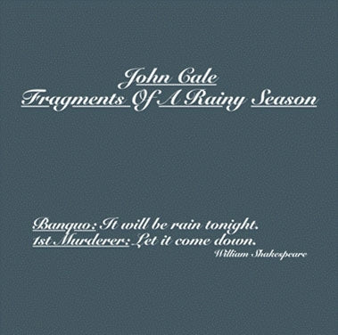 John Cale - Fragments of a Rainy Season - Import 2 CD