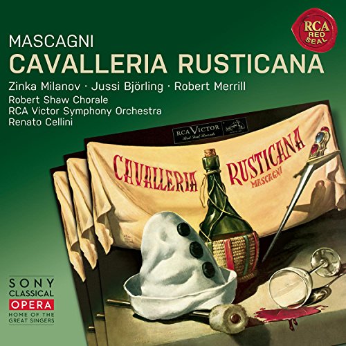 Mascagni, Pietro (1863-1945) - Cavalleria Rusticana : Cellini / RCA Victor Orchestra, Bjorling, Milanov, Merrill, etc (1953 Monaural) - Import CD