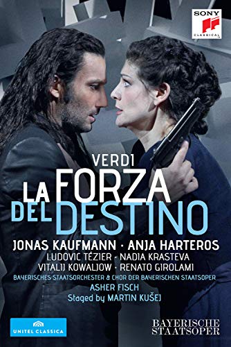 Verdi (1813-1901) - La Forza del Destino : Kusej, Asher Fisch / Bavarian State Opera, J.Kaufmann, Harteros, Tezier, etc (2013 Stereo) - Import DVD