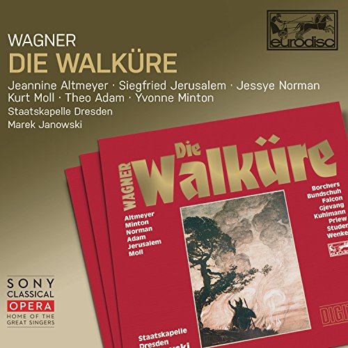 Wagner (1813-1883) - Die Walkure : Janowski / Staatskapelle Dresden, Jerusalem, T.Adam, Jessye Norman, Altmeyer etc (1981 Stereo)(4CD) - Import 4 CD