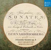 Davit Melkonyan - B.Romberg: Sonaten fur Hammerklavier und Cello Op.5 - Import CD