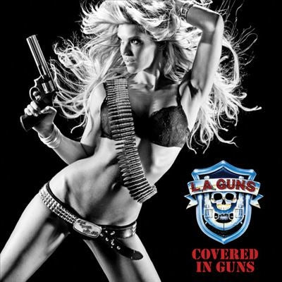 L.A. Guns - Covered in Guns - Import Red & Blue Vinyl LP Record