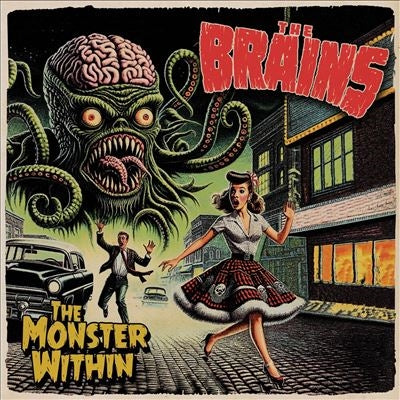The Brains - The Monster Within - Import Red Vinyl LP Record