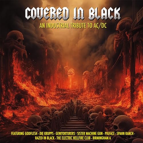 Various Artists - Covered In Black Industrial Tribute To Ac/Dc - Import Red Vinyl LP Record Limited Edition