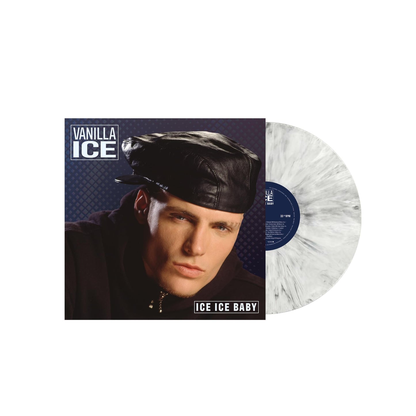 Vanilla Ice - Ice Ice Baby - Import White Marble Vinyl LP Record