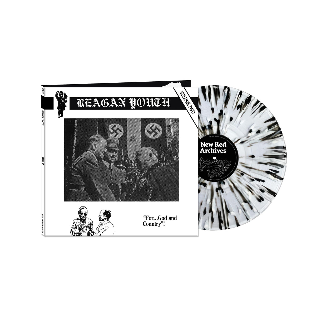 Reagan Youth - Volume Two - Import Black & White Splatter Vinyl LP Record