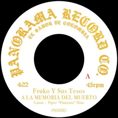 Fruko Y Sus Tesos - A La Memoria Del Muerto - Import Vinyl 7 Inch Single Record