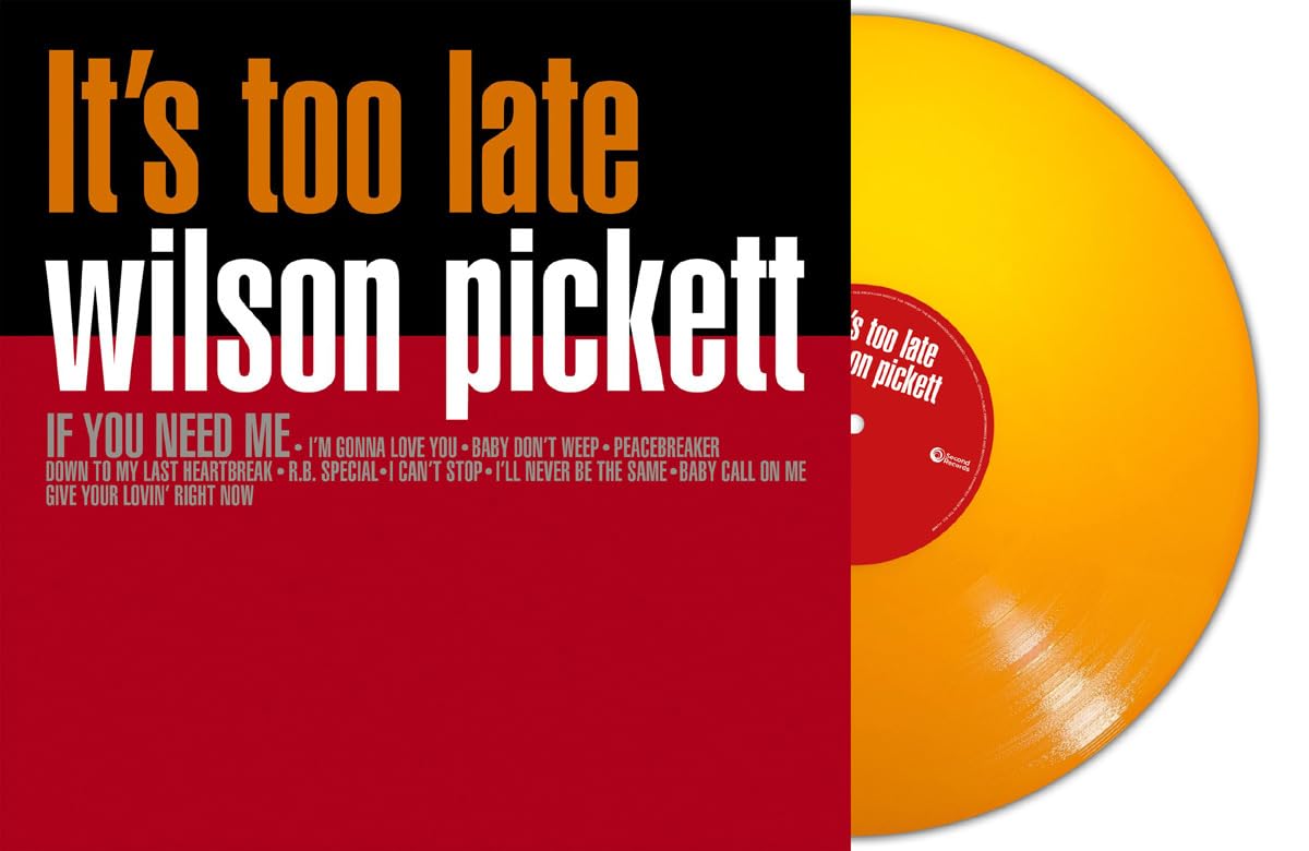 Wilson Pickett - It'S Too Late - Import Orange Vinyl LP Record