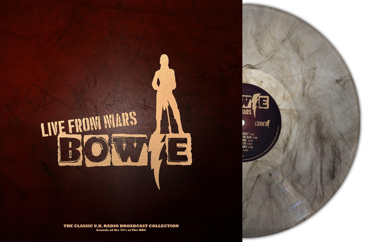 David Bowie - Live From Mars - Import Grey Marble Vinyl LP Record