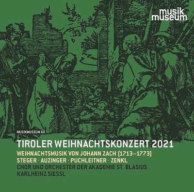 Karlheinz Siessl  - Jan Zach / Gruber - Tiroler Weihnachtskonzert 2021 - Import CD