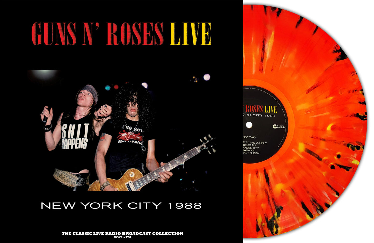 Guns N' Roses - Live In New York City 1988 - Import Lagoon Vinyl LP Record