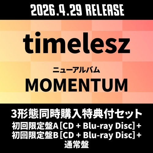 Timelesz - Momentum - Japan Type-A［CD+Blu-ray Disc］+Type-B ［CD+Blu-ray Disc］+Regular Edition 12 CD Limited Edition