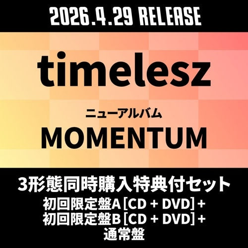 Timelesz - Momentum - Japan Type-A[CD+DVD]+Type-B[CD+DVD]+Regular Edition 12 CD Limited Edition