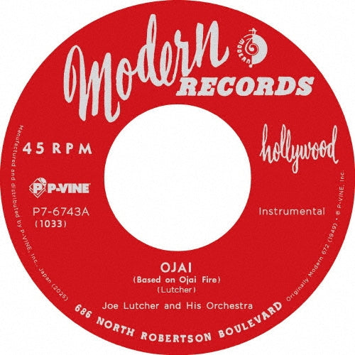 Joe Lutcher - Ojai C/W Mardi Gras - Japan Vinyl 7 inch Record Limited Edition