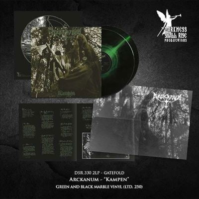 Arckanum - Kampen - Import Green/Black Marble Vinyl 2 LP Record Limited Edition