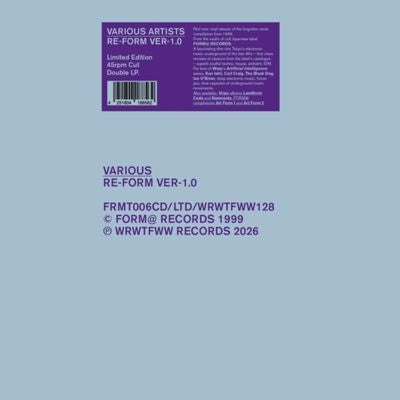 Various Artists - Re-Form Ver-1.0 - Import Vinyl 2 LP Recurd