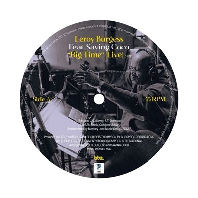 Leroy Burgess - Big Time / Let's Do It - Import Vinyl LP Record Limited Edition