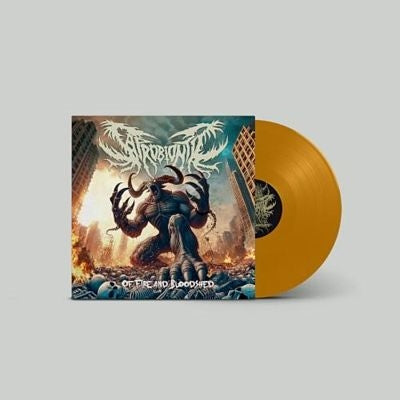 Saprobiontic - Of Fire and Bloodshed - Import Orange Vinyl Orange LP Record